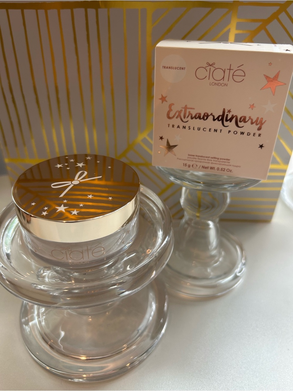 ✨🤍 CIATÉ LONDON EXTRAORDINARY TRANSLUCENT SETTING POWDER 🤍✨NIB Factory Sealed